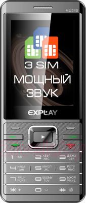 Мобильный телефон Explay MU240 (Gray) - общий вид