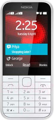Мобильный телефон Nokia 225 Dual (белый) - общий вид
