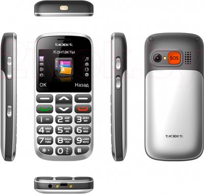 Мобильный телефон Texet TM-B313 (Silver) - полный обзор панелей