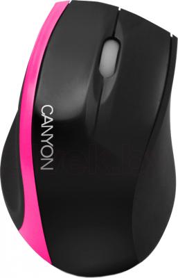 Мышь Canyon CNR-MSO01NP (Black-Pink) - общий вид