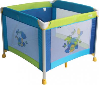 Кровать-манеж Lorelli Game Zone (Dinos Blue) - общий вид