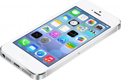 Смартфон Apple iPhone 5s 16GB (белый) - вид лежа