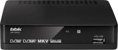 Тюнер цифрового телевидения BBK SMP126HDT2 (темно-серый) - общий вид