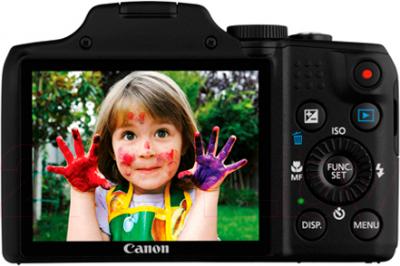 Компактный фотоаппарат Canon PowerShot SX170 IS Travel Kit (Black) - дисплей