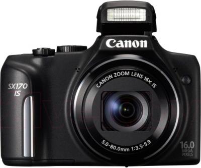 Компактный фотоаппарат Canon PowerShot SX170 IS Travel Kit (Black) - общий вид