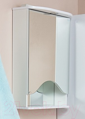 Шкаф с зеркалом для ванной Onika Лидия 50.01 R (205004)