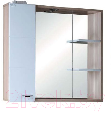 Шкаф с зеркалом для ванной Onika Стиль 75.01 L (207519)