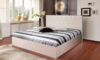 Двуспальная кровать Мебель-Парк Аврора 6 200x160 (светлый)