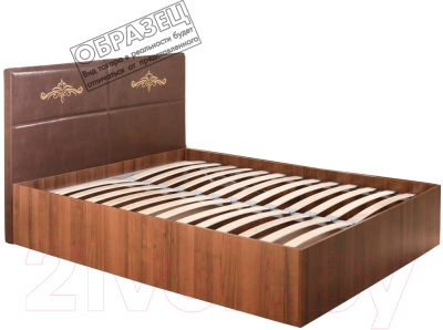 Двуспальная кровать Мебель-Парк Аврора 1 200x180 (светлый)