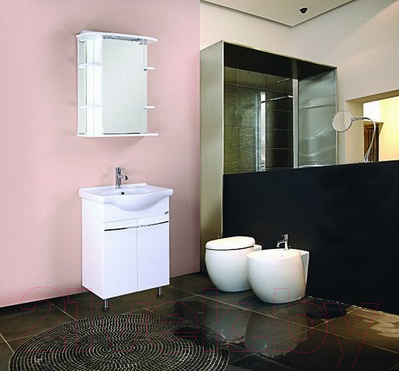 Шкаф с зеркалом для ванной Onika Глория 55.01 R (205505)