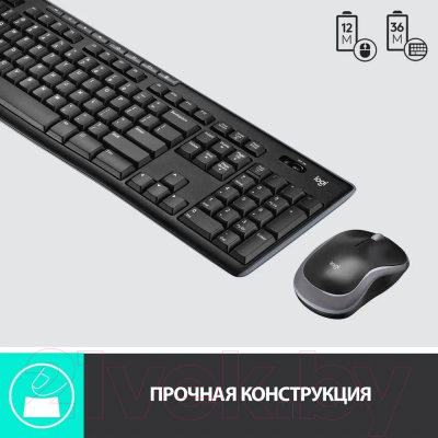 Клавиатура+мышь Logitech Wireless Combo MK270 / 920-003381 (черный)