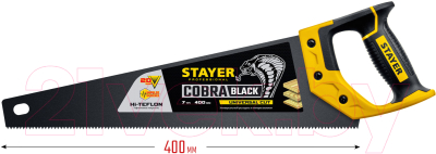 Ножовка Stayer Cobra Black 2-15081-40