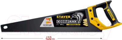 Ножовка Stayer Cobra Black 2-15081-45