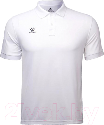 Футболка спортивная Kelme Short sleeve polo shirt / 3891064-100 (XS, белый)