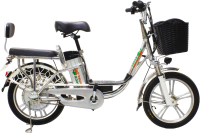 Электровелосипед Green Camel Транк-18 V2 (серебристый) - 