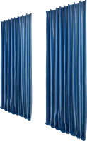 Шторы Модный текстиль 112МТ901-17B (250x150, 2шт, голубой) - 