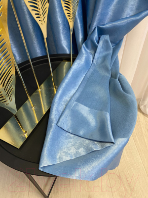 Шторы Модный текстиль 112МТ901-17B (260x300, 2шт, голубой)