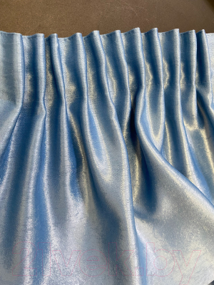 Шторы Модный текстиль 112МТ901-17B (260x300, 2шт, голубой)