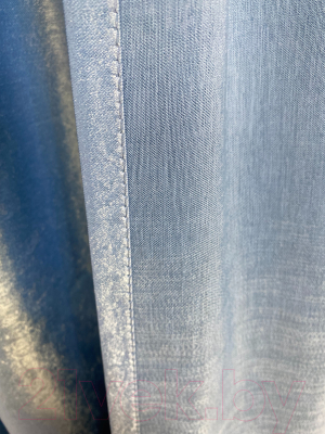 Шторы Модный текстиль 112МТ901-17B (270x200, 2шт, голубой)