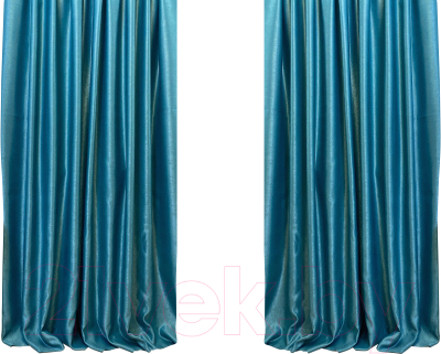 Шторы Модный текстиль 112МТ901-23B (250x200, 2шт, изумрудный)