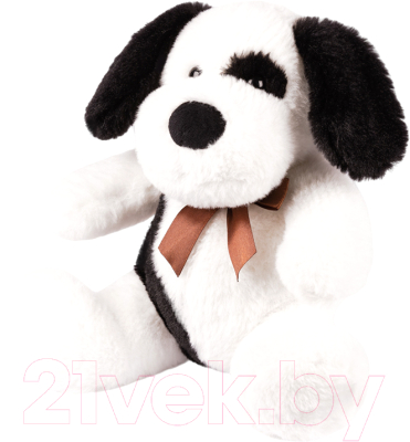 Мягкая игрушка Maxitoys Собачка черно-белая с бантиком / MT-SUT08022023-23