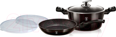 Набор кухонной посуды Berlinger Haus Shiny Black Edition 6616-BH