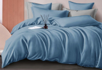 Комплект постельного белья LUXOR №17-4020 TPX Евро-стандарт (синий, сатин) - 