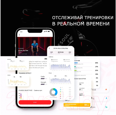 Велотренажер DFC Yesoul Smart M1 (белый)