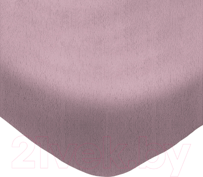 Простыня Luxsonia Махра на резинке 140x200 / Мр0020-9 (фиолетовый)