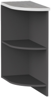 Угловое окончание для кухни Интермебель Микс Топ ШСРЗ 850-32-200 (графит серый/лунный камень) - 