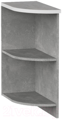 Угловое окончание для кухни Интермебель Микс Топ ШСРЗ 850-32-200 (бетон/лунный камень)