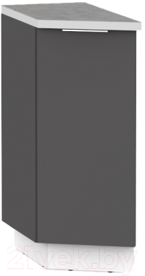 Шкаф-стол кухонный Интермебель Микс Топ ШСРЗ 850-47-300 (графит серый/лунный камень)