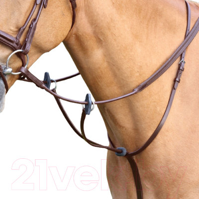 Мартингал для лошади Shires Velociti Full / 5026/HAVANA/FULL (коричневый)