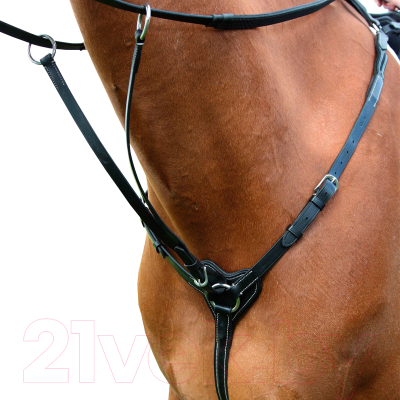 Мартингал для лошади Salisbury Three Points Pony / 294/BLACK/PONY (черный)