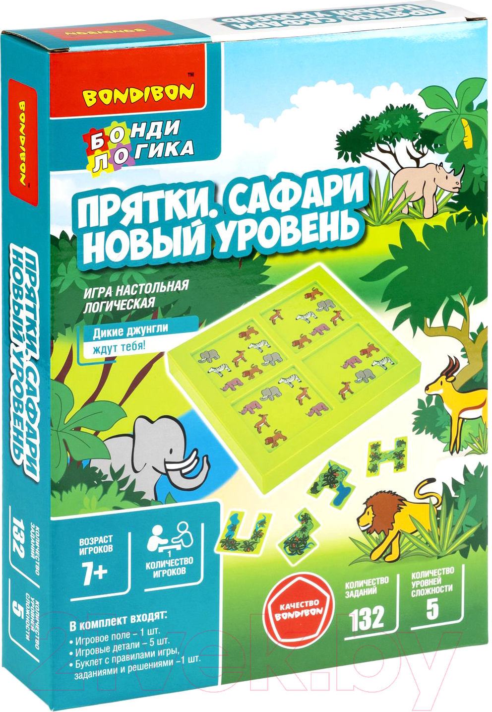 Настольная игра Bondibon БондиЛогика Прятки Сафари / ВВ5856