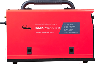 Полуавтомат сварочный Fubag INMIG 200 SYN LCD / 31590.1 (с горелкой)