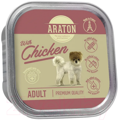 Влажный корм для собак Araton Adult с курицей / KIK45704 (150г)