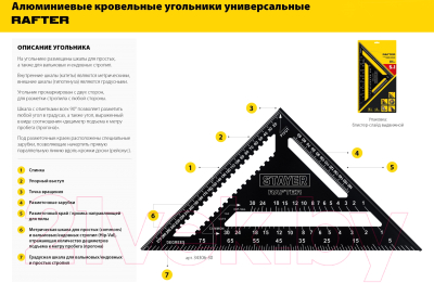 Угольник Stayer 34306-17