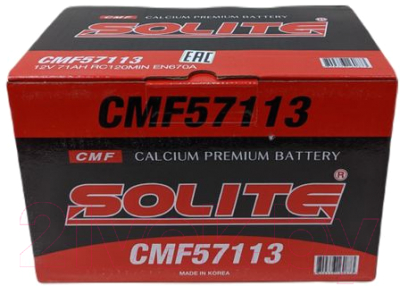 Изображение товара Автомобильный аккумулятор Solite CMF57113 (71 А/ч)