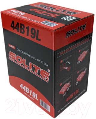 Автомобильный аккумулятор Solite 44B19L (44 А/ч)