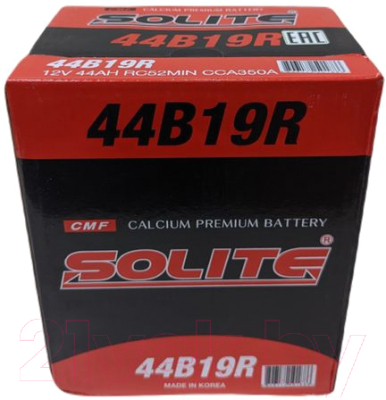 Автомобильный аккумулятор Solite 44B19R (44 А/ч)