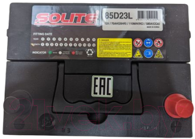Автомобильный аккумулятор Solite 85D23L B/H (70 А/ч)