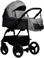 Детская универсальная коляска INDIGO Impulse 2 в 1 (Im 04, темно-серый/серый) - 