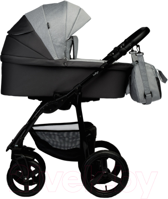 Детская универсальная коляска INDIGO Impulse 2 в 1 (Im 04, темно-серый/серый)