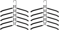 Набор металлических вешалок-плечиков Brabix 880785 (10шт, черный) - 