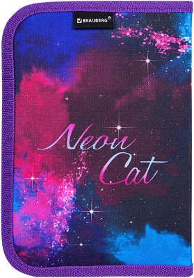 Пенал Brauberg Neon Cat / 271523