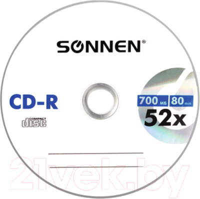 Набор дисков CD-R Sonnen 700Mb 52x (50шт)