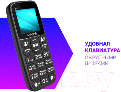 Мобильный телефон Maxvi B110 (черный)