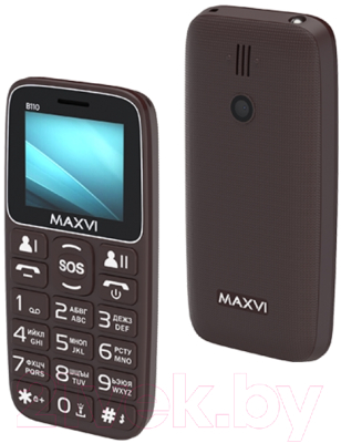 Изображение товара Мобильный телефон Maxvi B110 (коричневый)