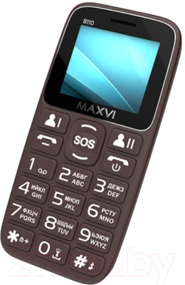Изображение товара Мобильный телефон Maxvi B110 (коричневый)